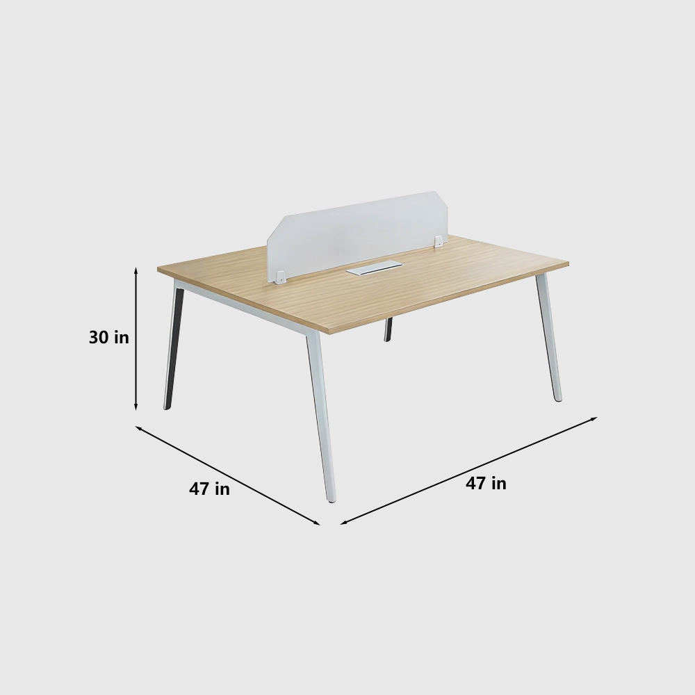 Employee Cubicle Desk with Partition Panels and Office Chair - image 8