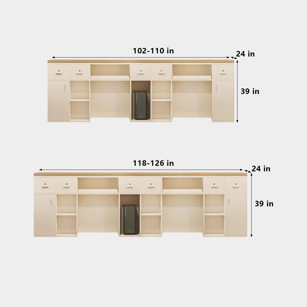 Modern Light Reception Desk - image 26