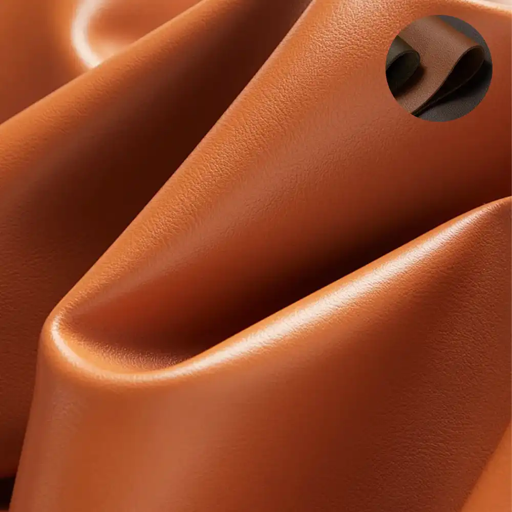 Bowed Leather Office Chair - image 9