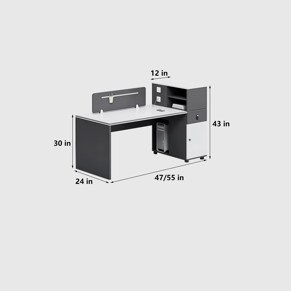 Stylish Black & White Desk - image 8