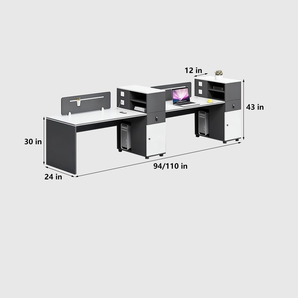 Stylish Black & White Desk - image 9