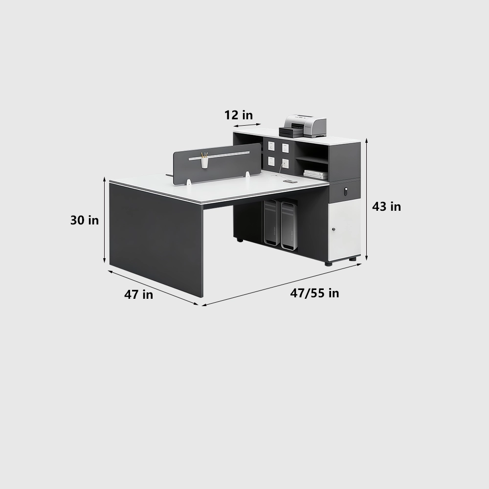 Stylish Black & White Desk - image 10