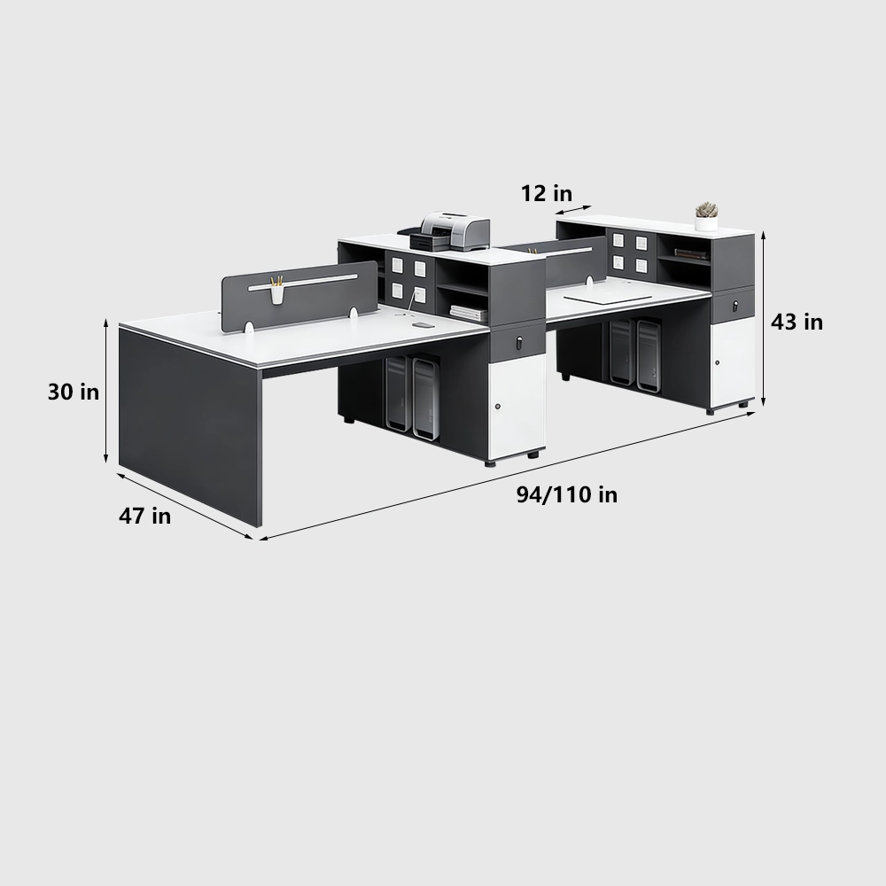 Stylish Black & White Desk - image 11