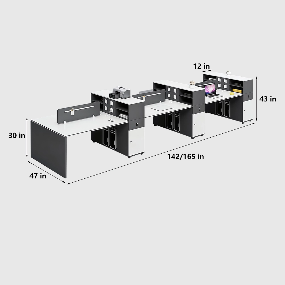 Stylish Black & White Desk - image 12