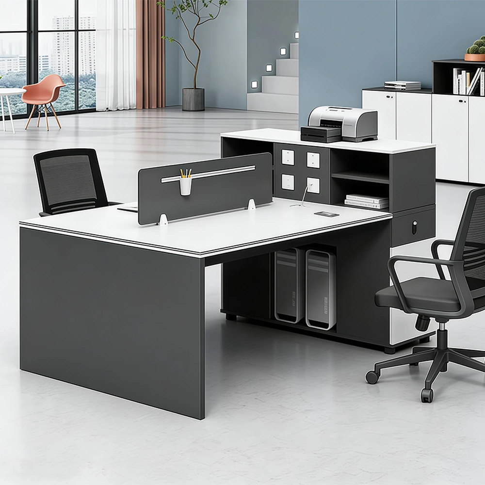 Stylish Black & White Desk - image 4