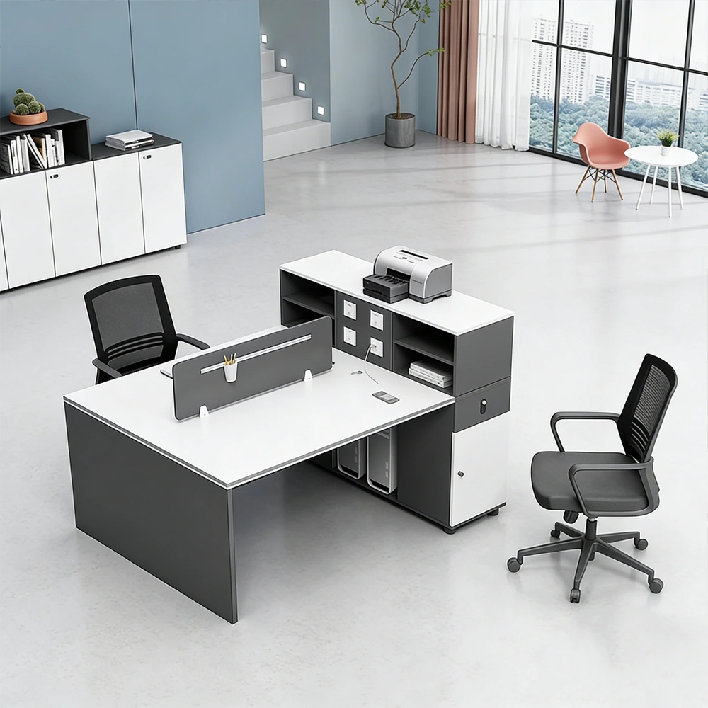 Stylish Black & White Desk - image 3