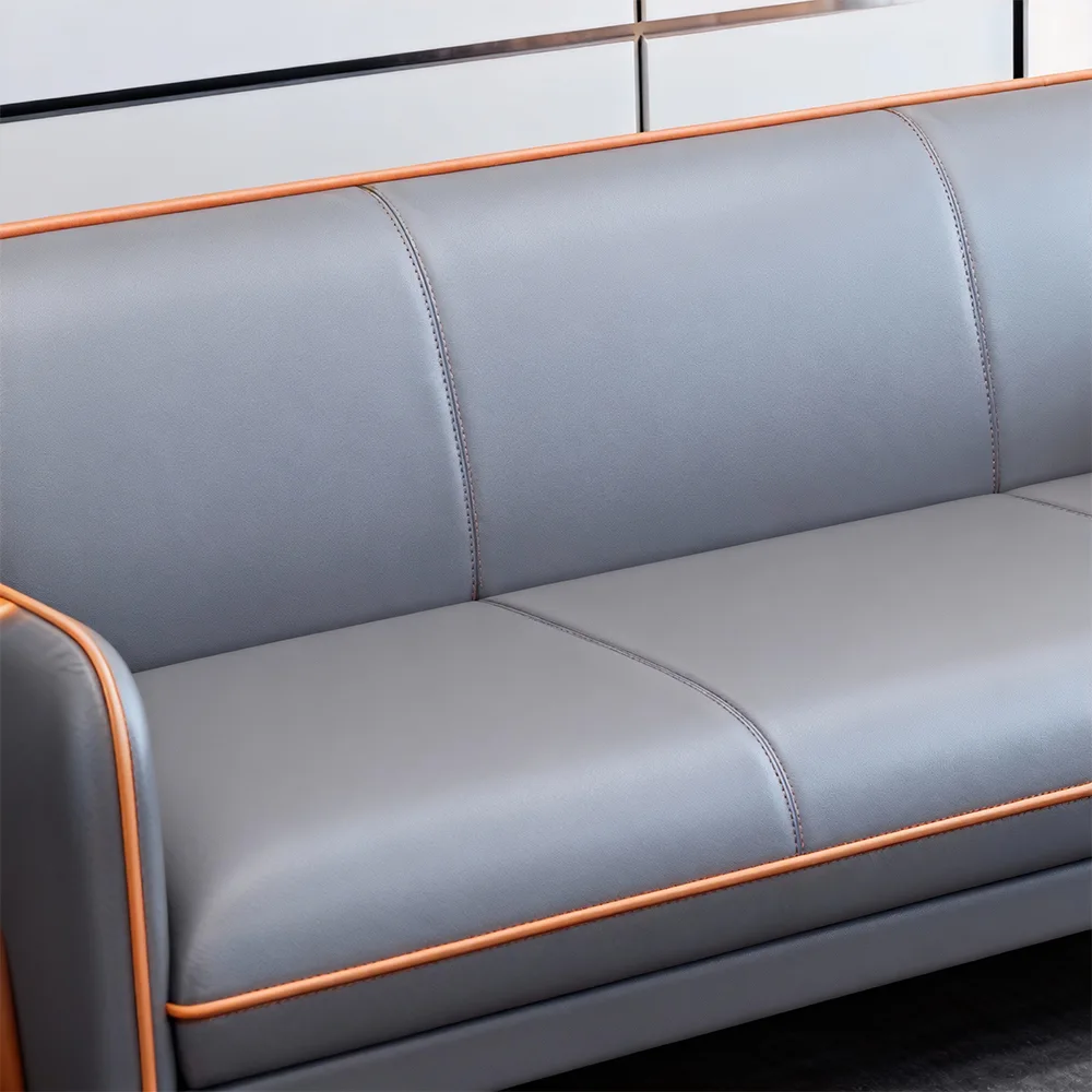 Stylish Leather Sofa, Three Seater - Maoters - image 8