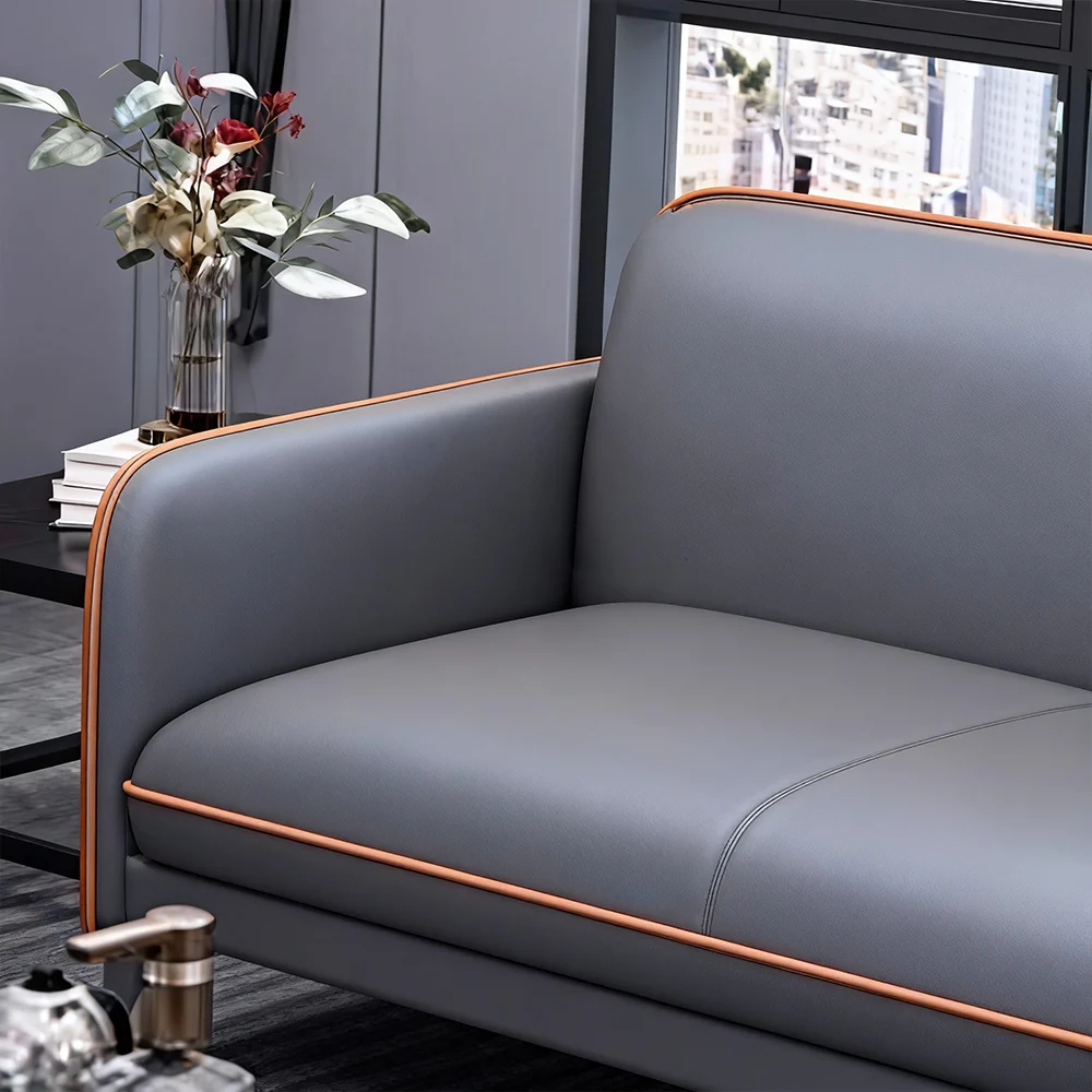 Stylish Leather Sofa, Three Seater - Maoters - image 7