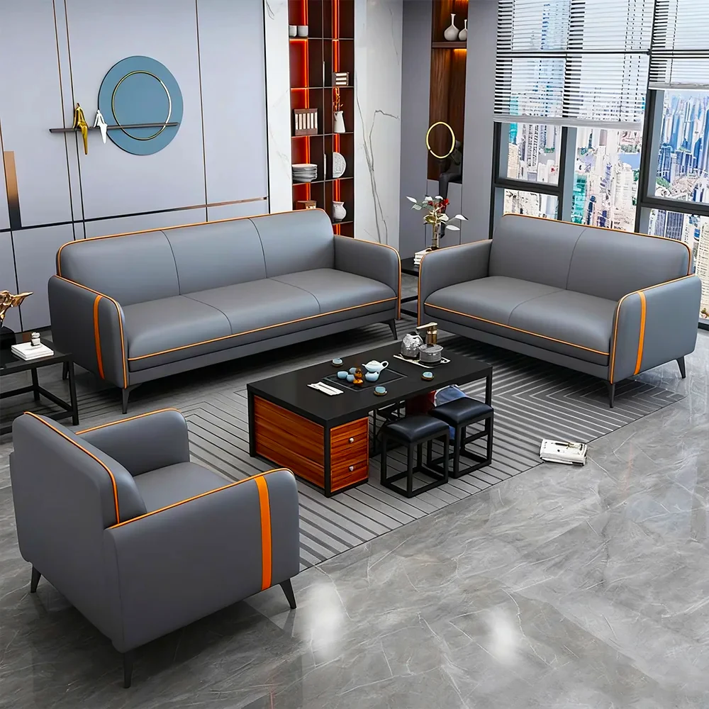 Stylish Leather Sofa, Three Seater - Maoters - image 5