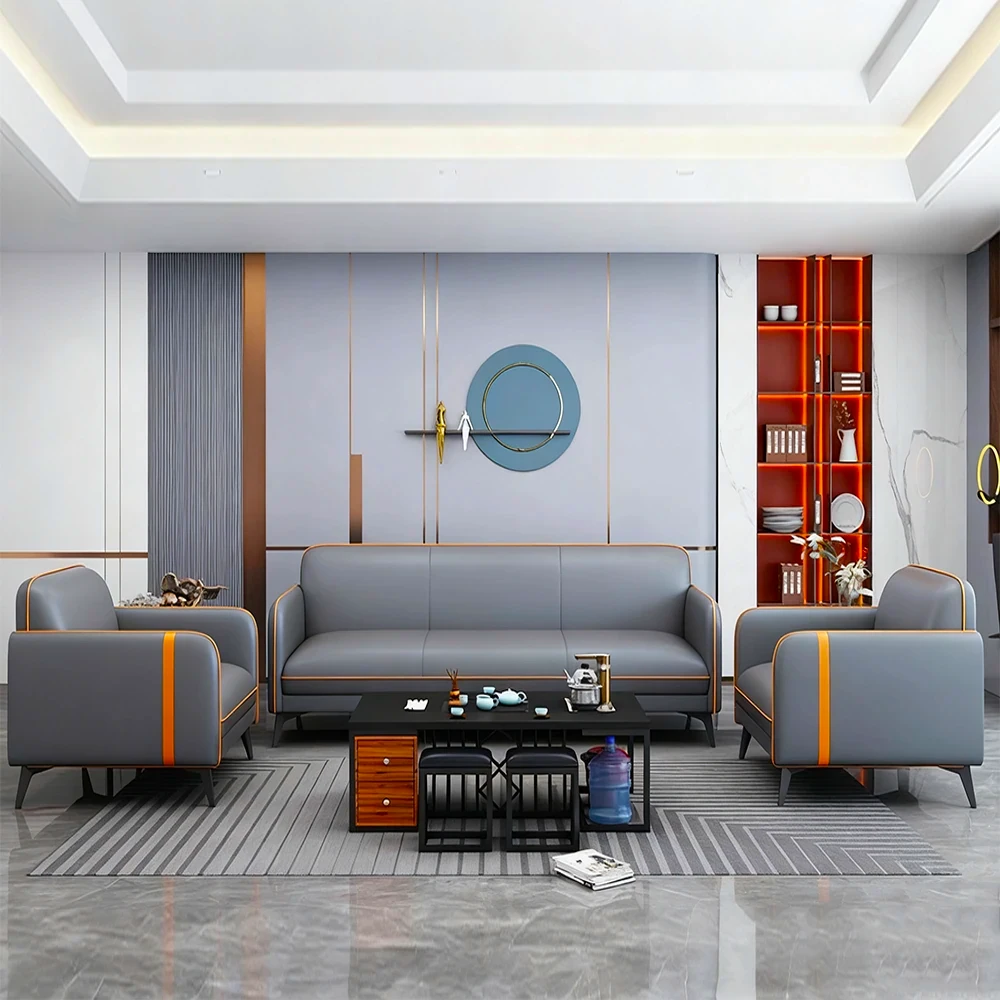 Stylish Leather Sofa, Three Seater - Maoters - image 2