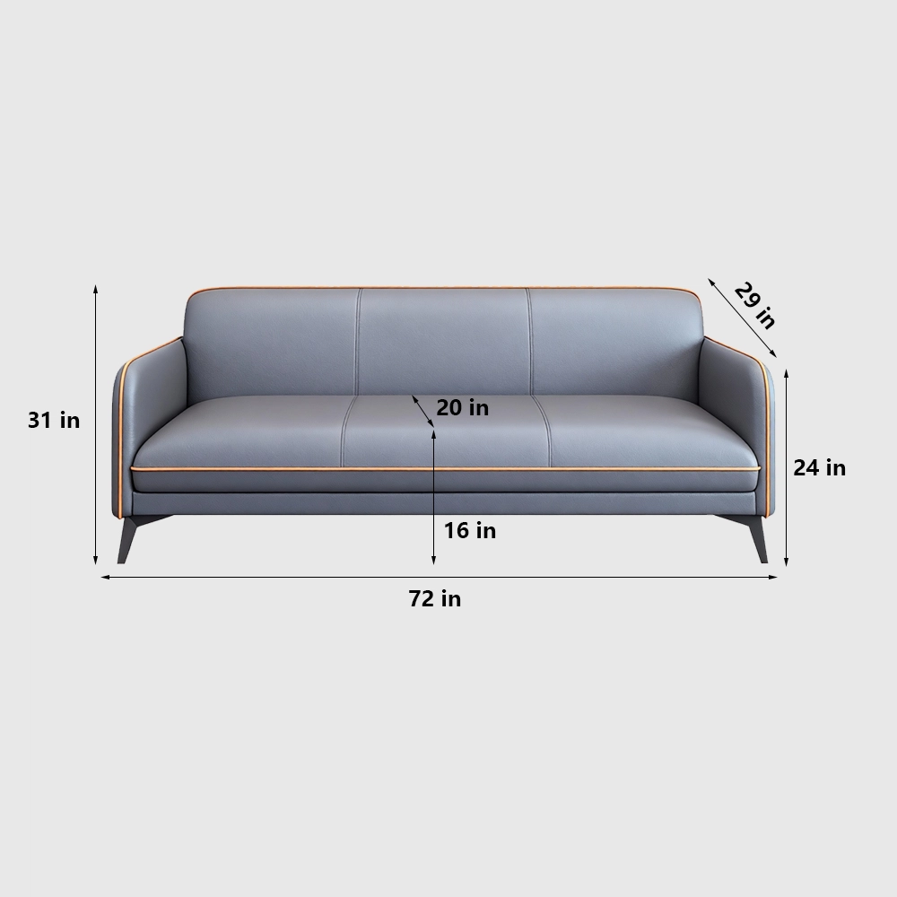 Stylish Leather Sofa, Three Seater - Maoters - image 10