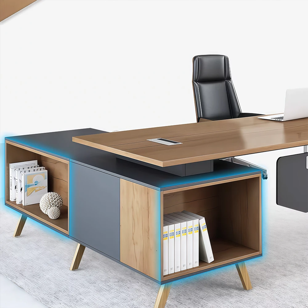 Stylish Solid Wood Executive Desk - image 11
