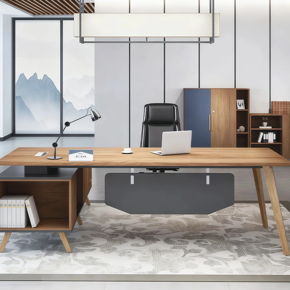 Stylish Solid Wood Executive Desk - image 9