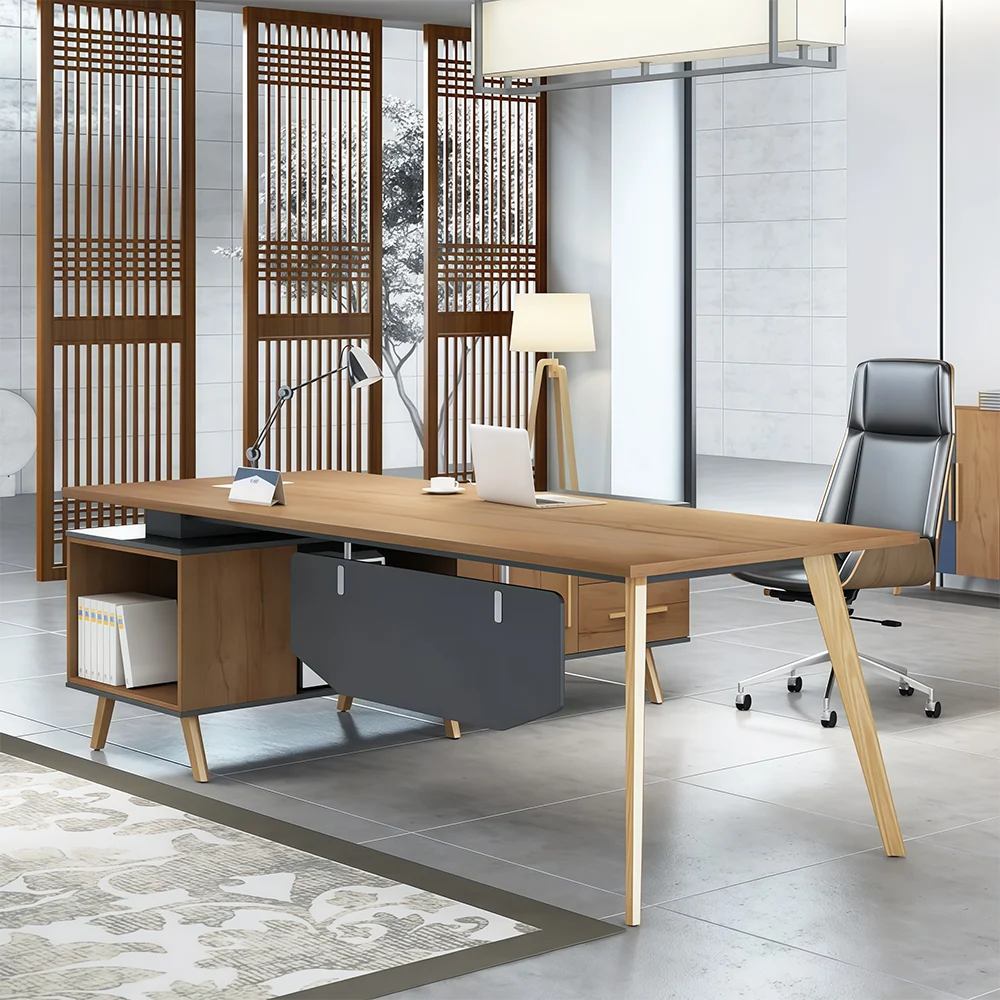 Stylish Solid Wood Executive Desk - image 6