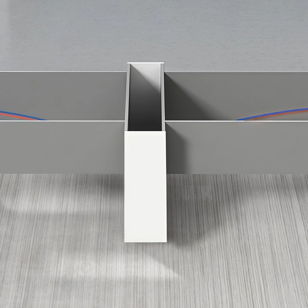 Warm White Minimalist Large Conference Table - Maoters - image 6