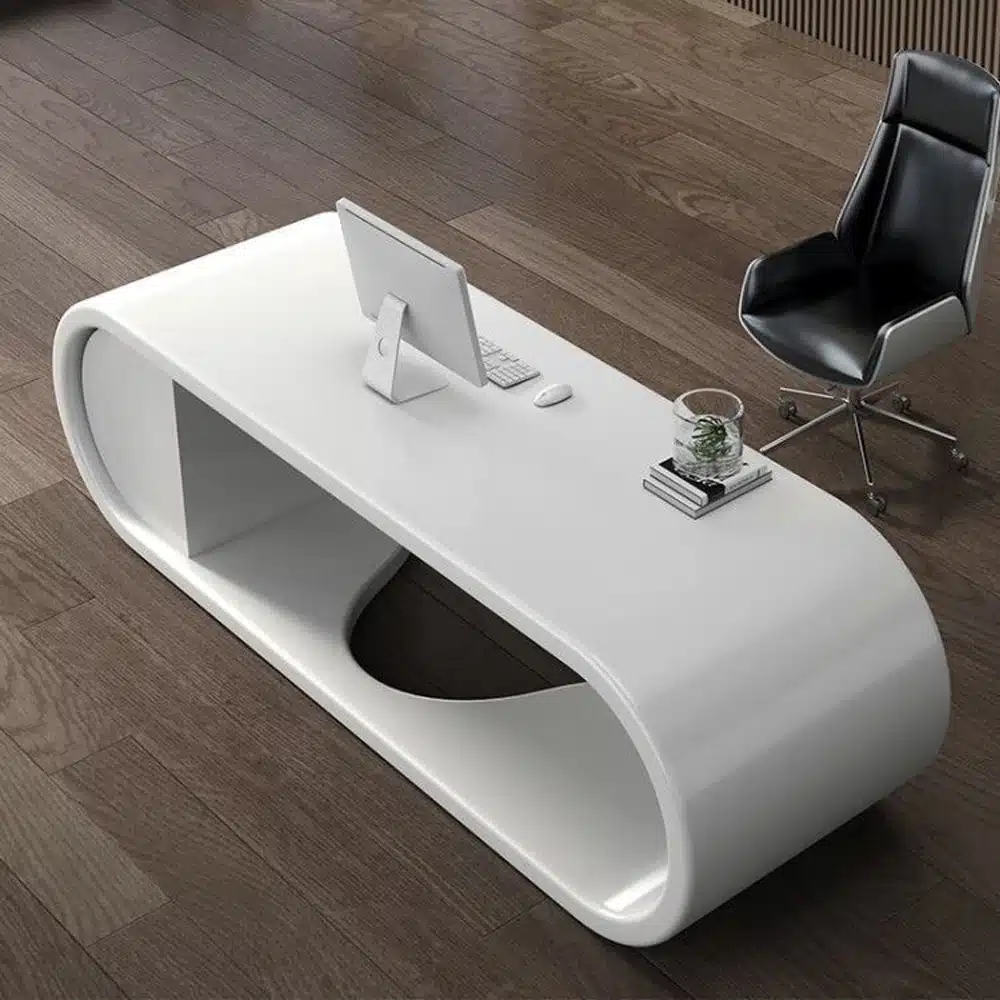 White Lacquered Techy Executive desk - Maoters - image 4
