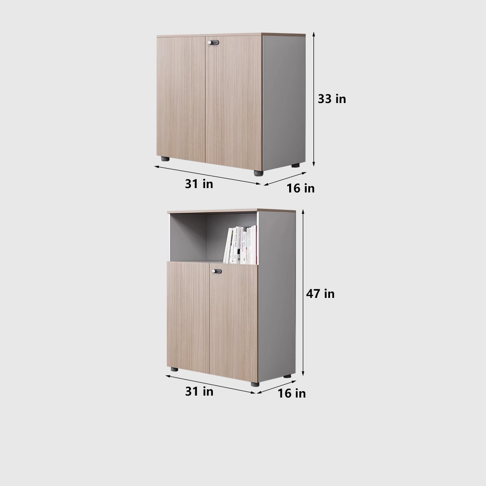 Wooden File Cabinet Secure Storage - image 7
