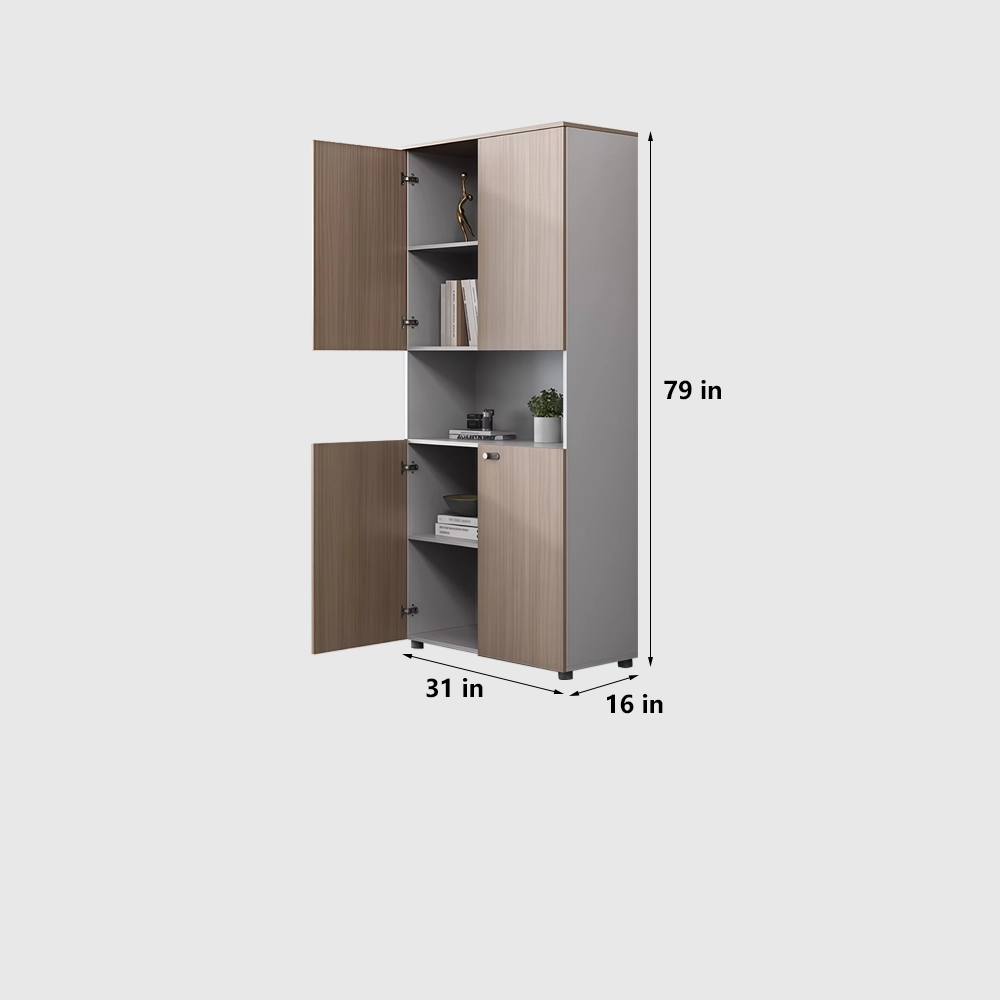 Wooden File Cabinet Secure Storage - image 9