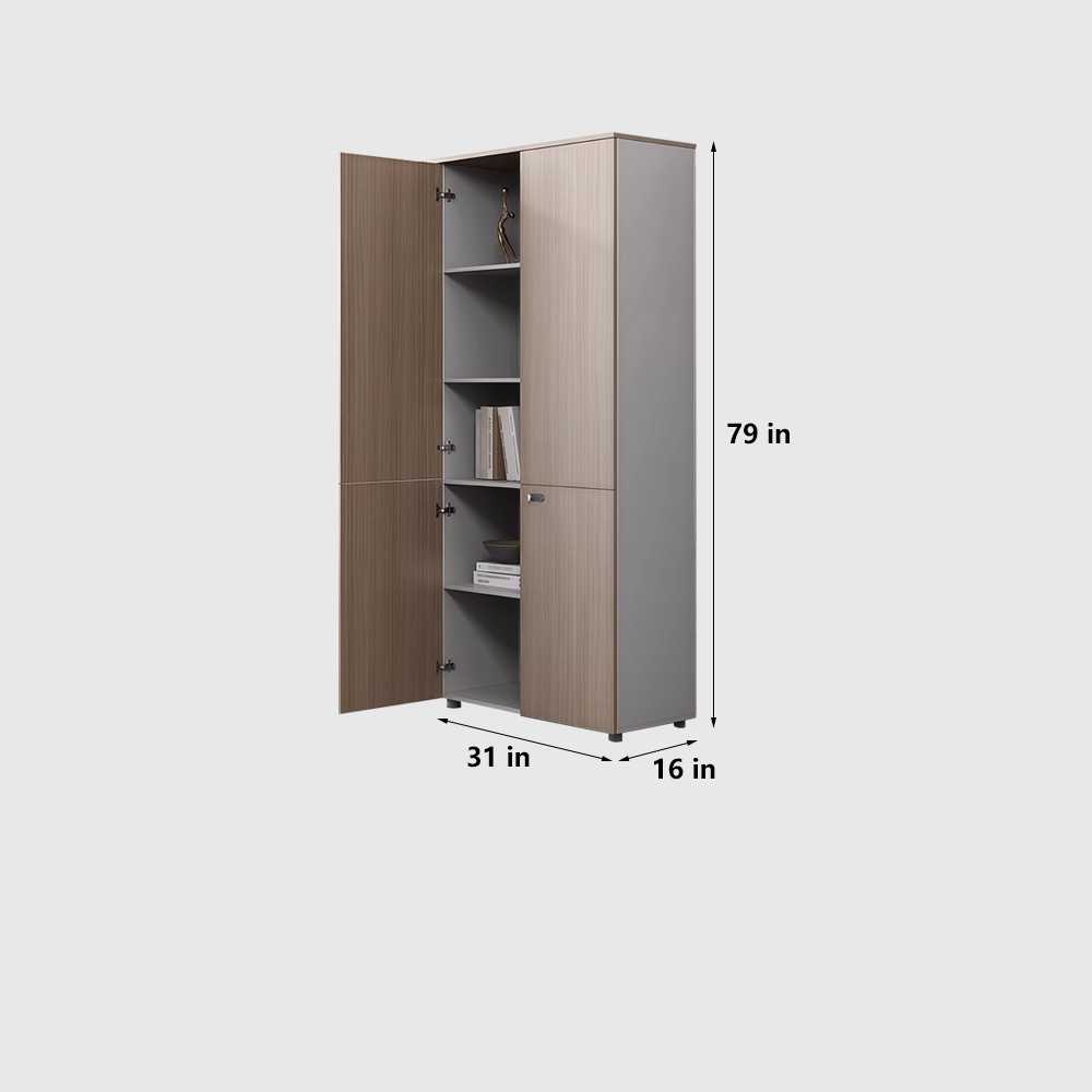 Wooden File Cabinet Secure Storage - image 10
