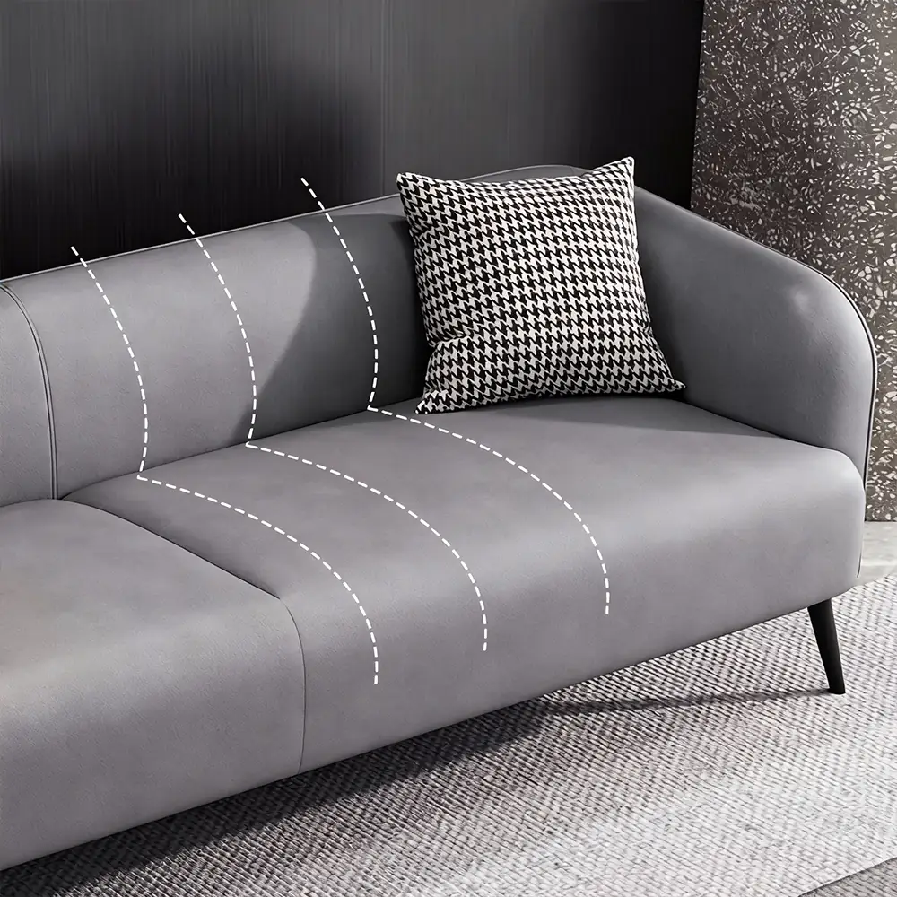 Modern Minimalist Leather Sofa, Double &amp; Triple Seater - image 3