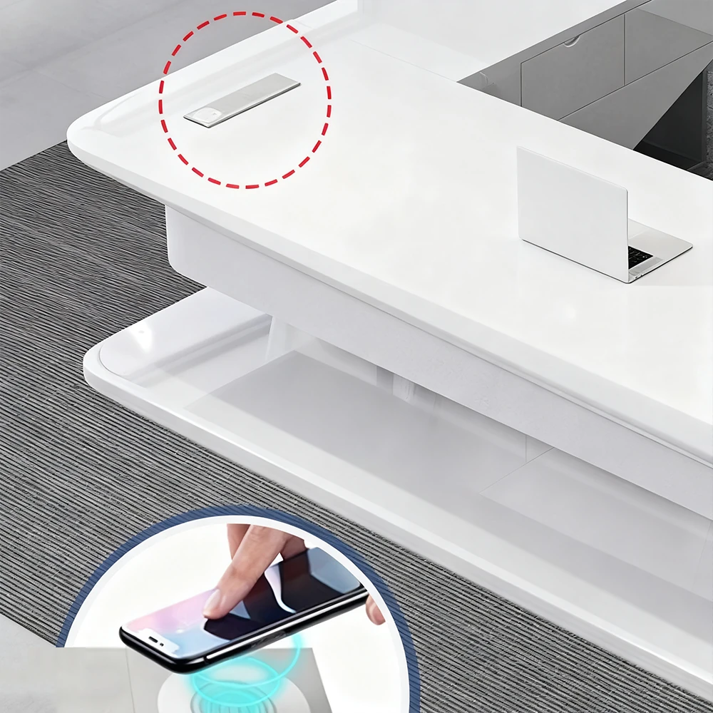 Innovative  Stylish Lacquered Executive Desk - image 12