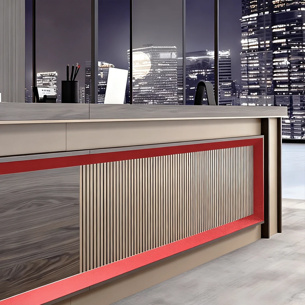 L-Shaped Executive Desk with Drawer &amp; Storage - image 17