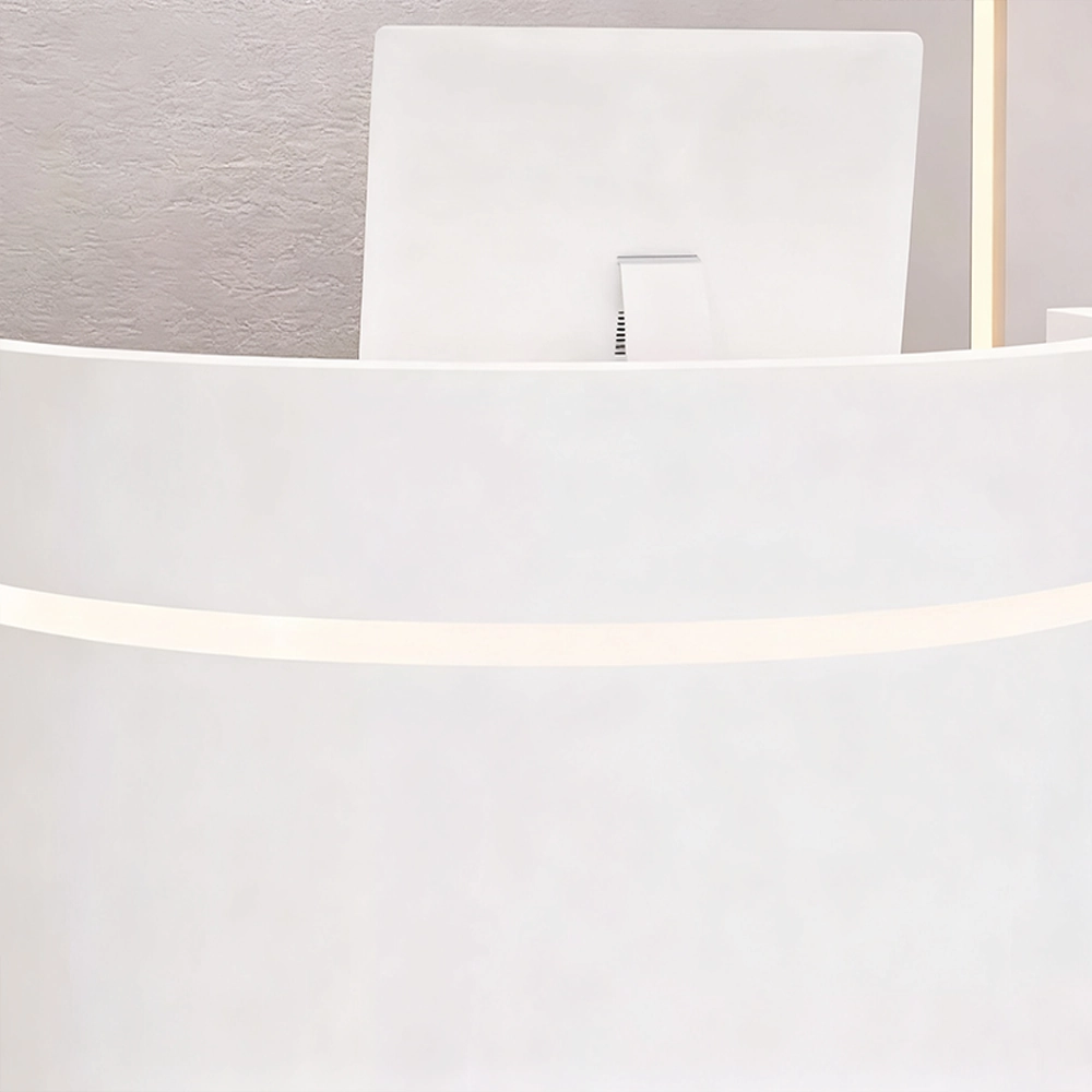 White Reception Counter LED With Lights - image 11