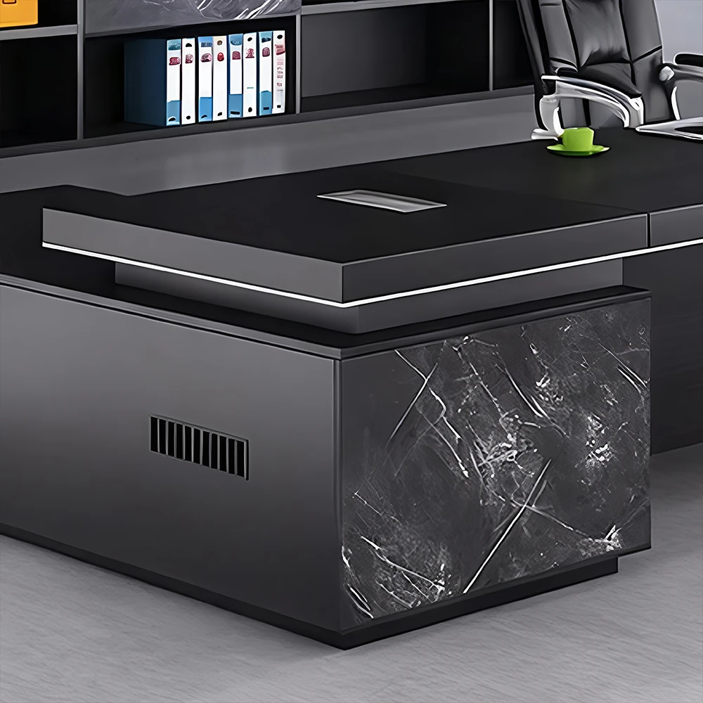 Executive L Shaped Desk with Storage - image 12