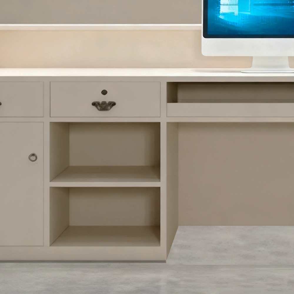 Rectangular Wood Reception Desk - image 4