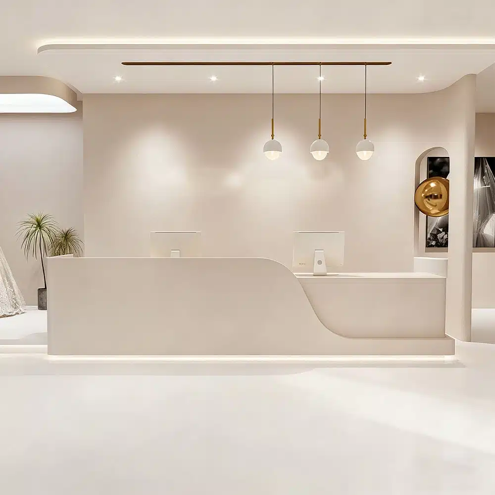Rectangular Laminate Reception Desk - image 2