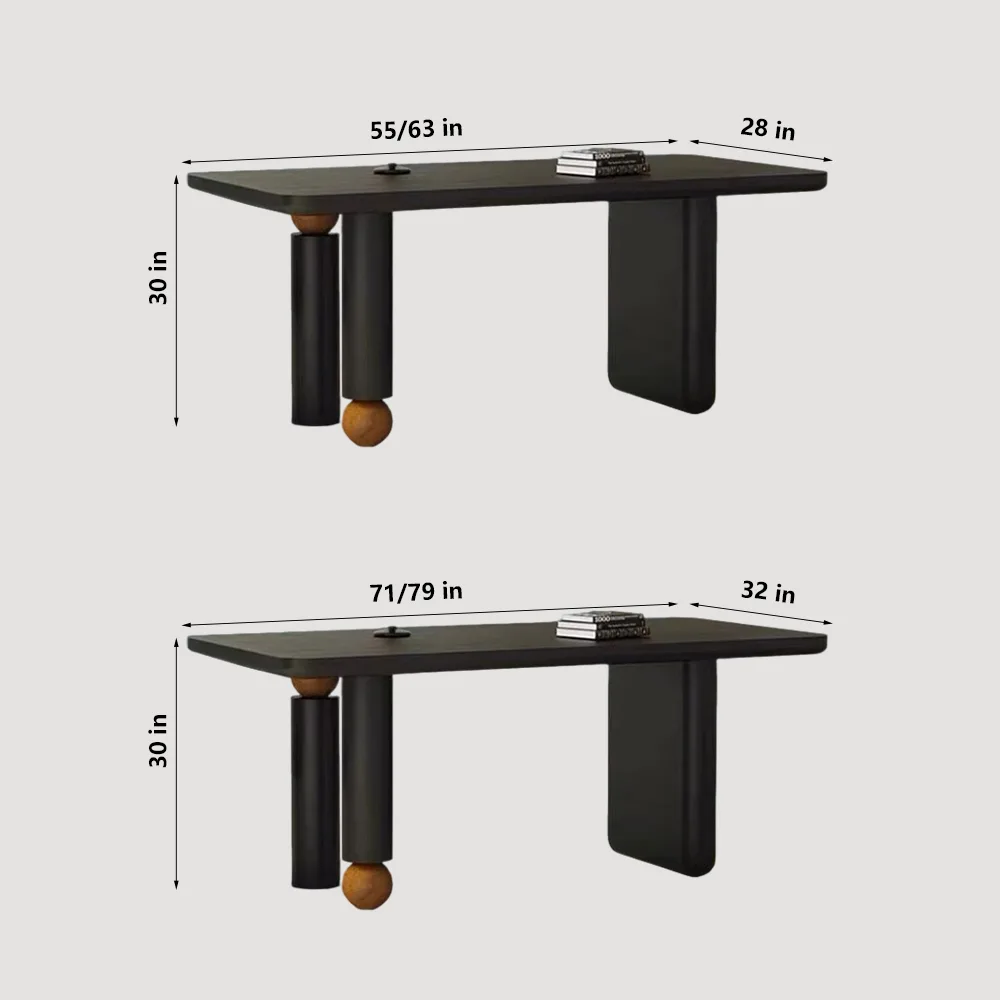 Nordic Creative Solid Wood Conference Table - image 6