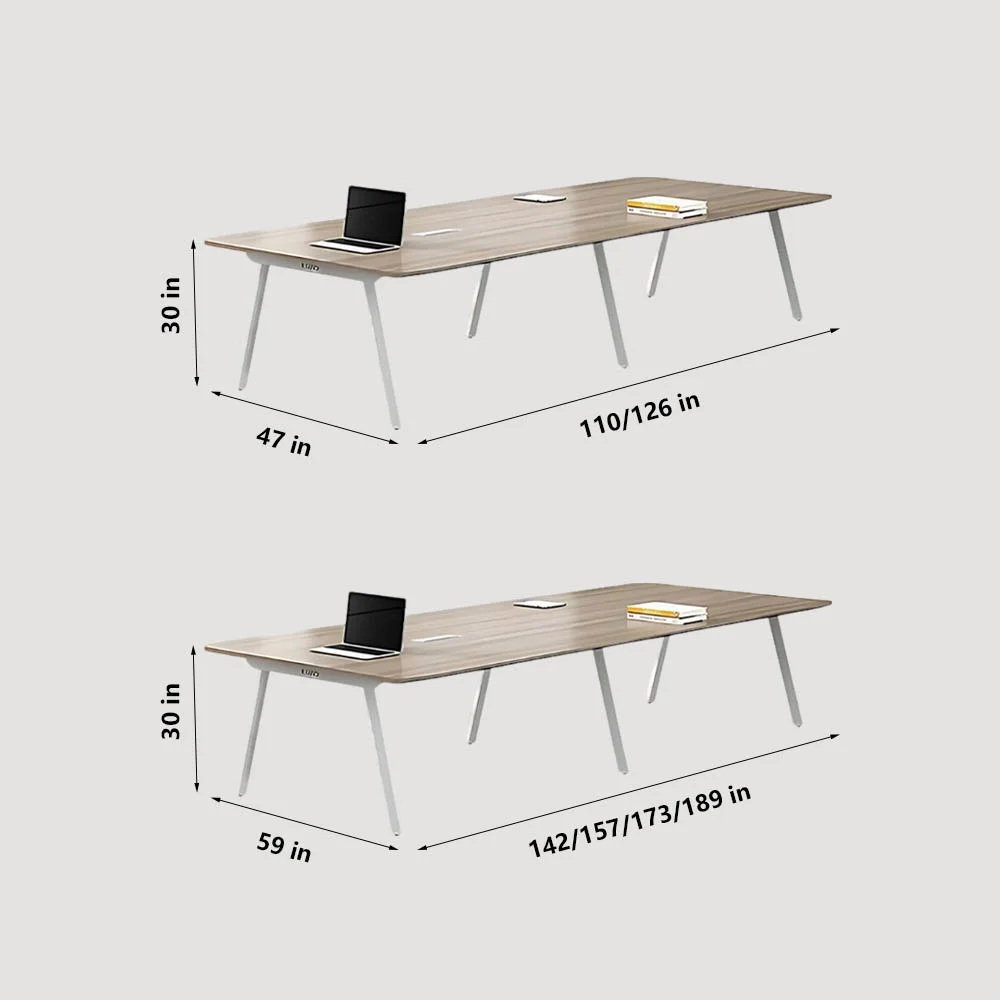 Modern Simplistic Long Conference Table – Office Ready - image 8