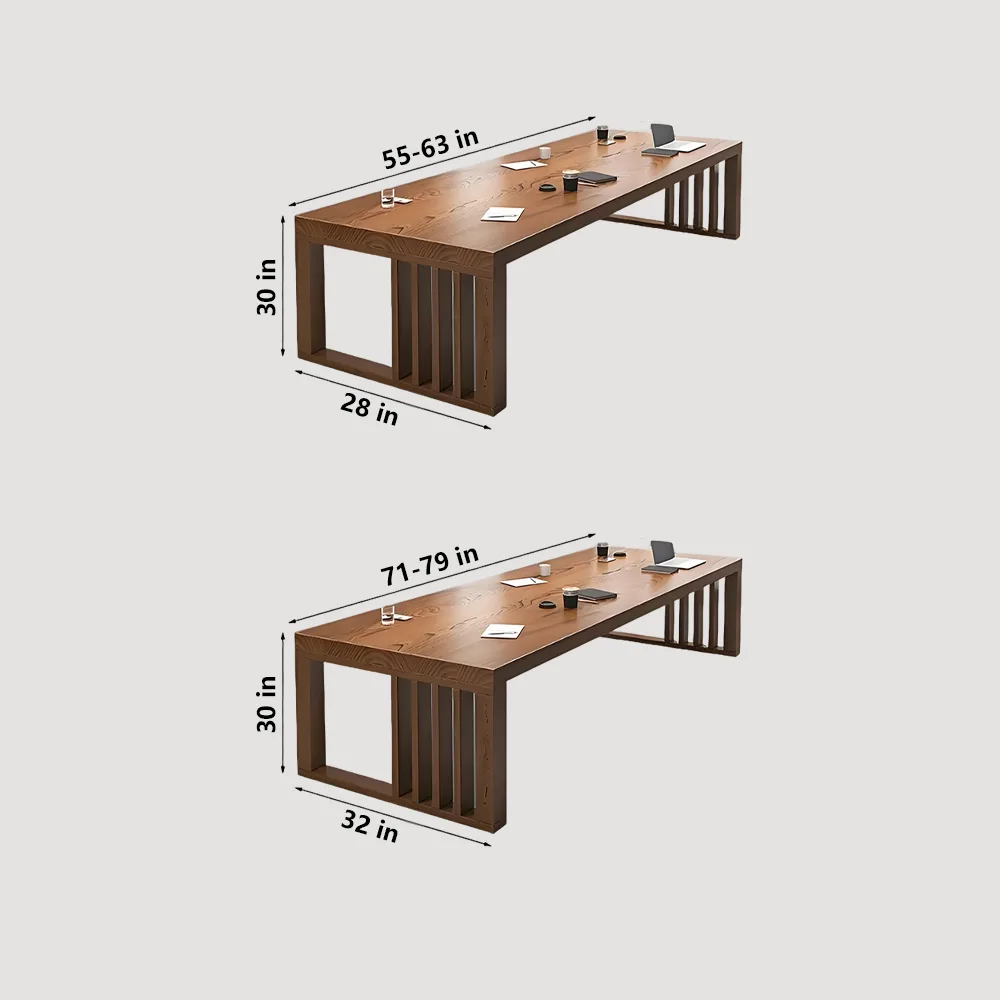 Modern Simple Solid Wood Long Conference Table - Maoters - image 7