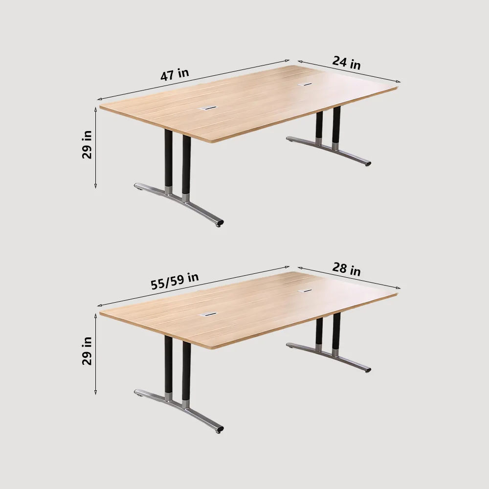Modern Minimalist Rounded Conference Table - image 6