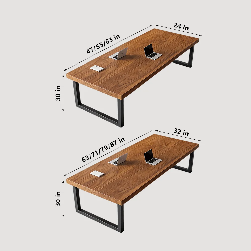 Modern Minimalist Solid Wood Conference Table - image 8