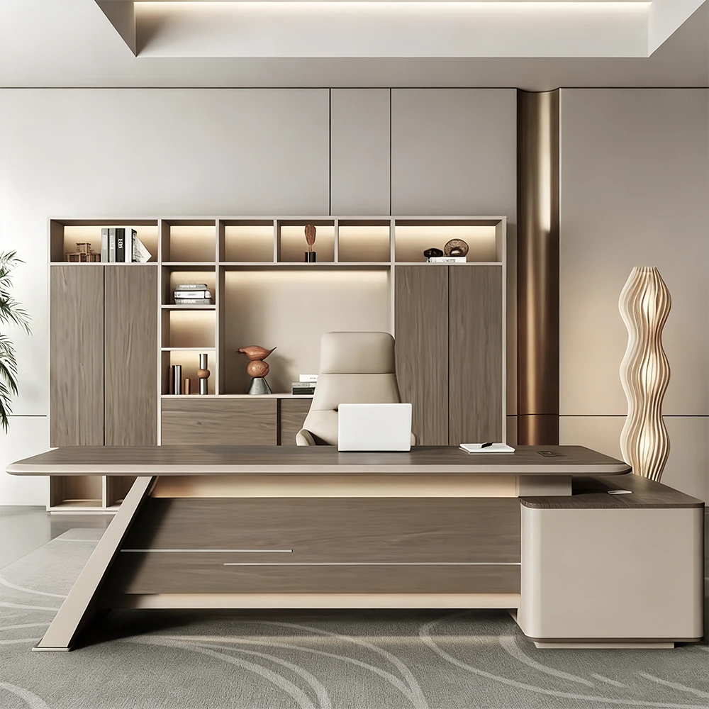 Minimalist Executive Desk with Storage - image 13