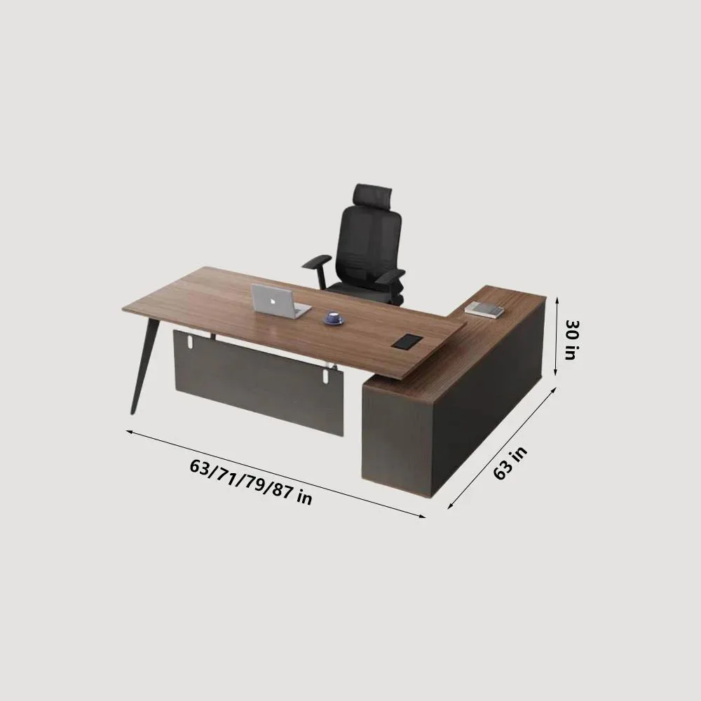 Panel Steel-Wood Manager Desk - Executive Table - image 3