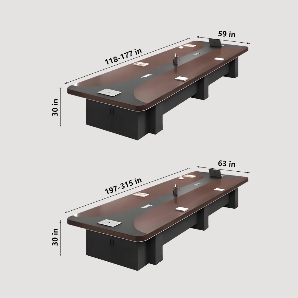 Modern Minimalist Long Conference Table - image 7