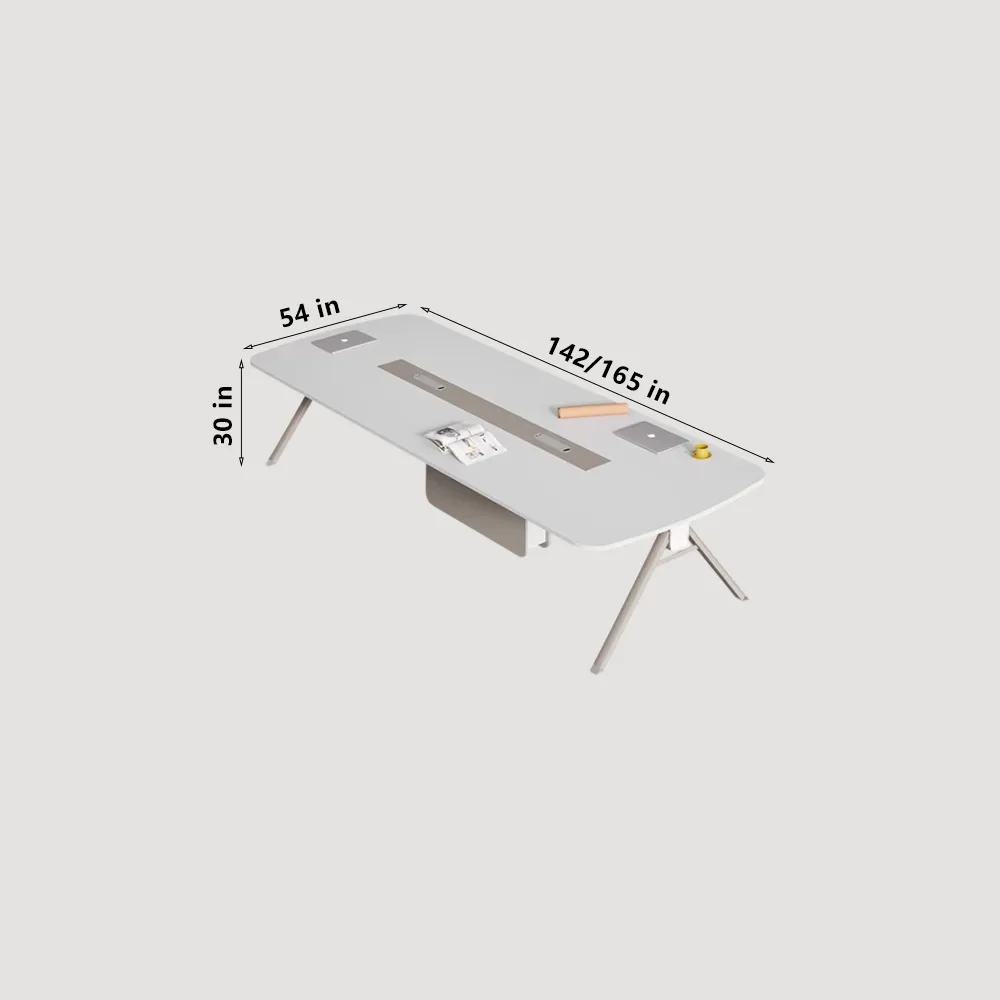 Morden Simple White Conference Table - image 7