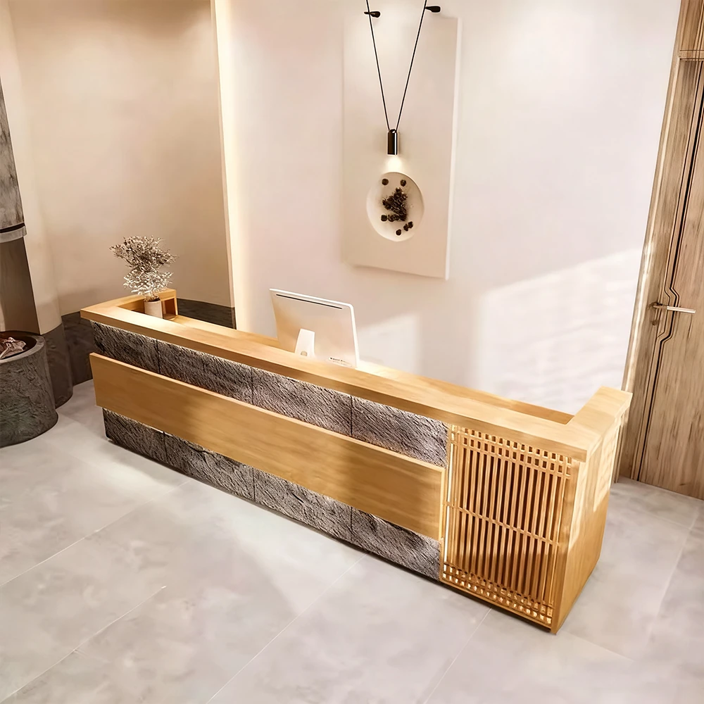 Vintage Art Multifunctional Reception Desk - Maoters - image 13