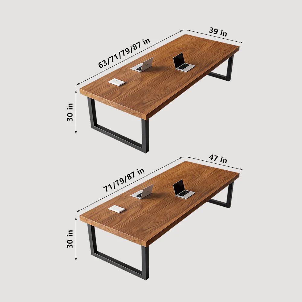 Modern Minimalist Solid Wood Conference Table - image 9