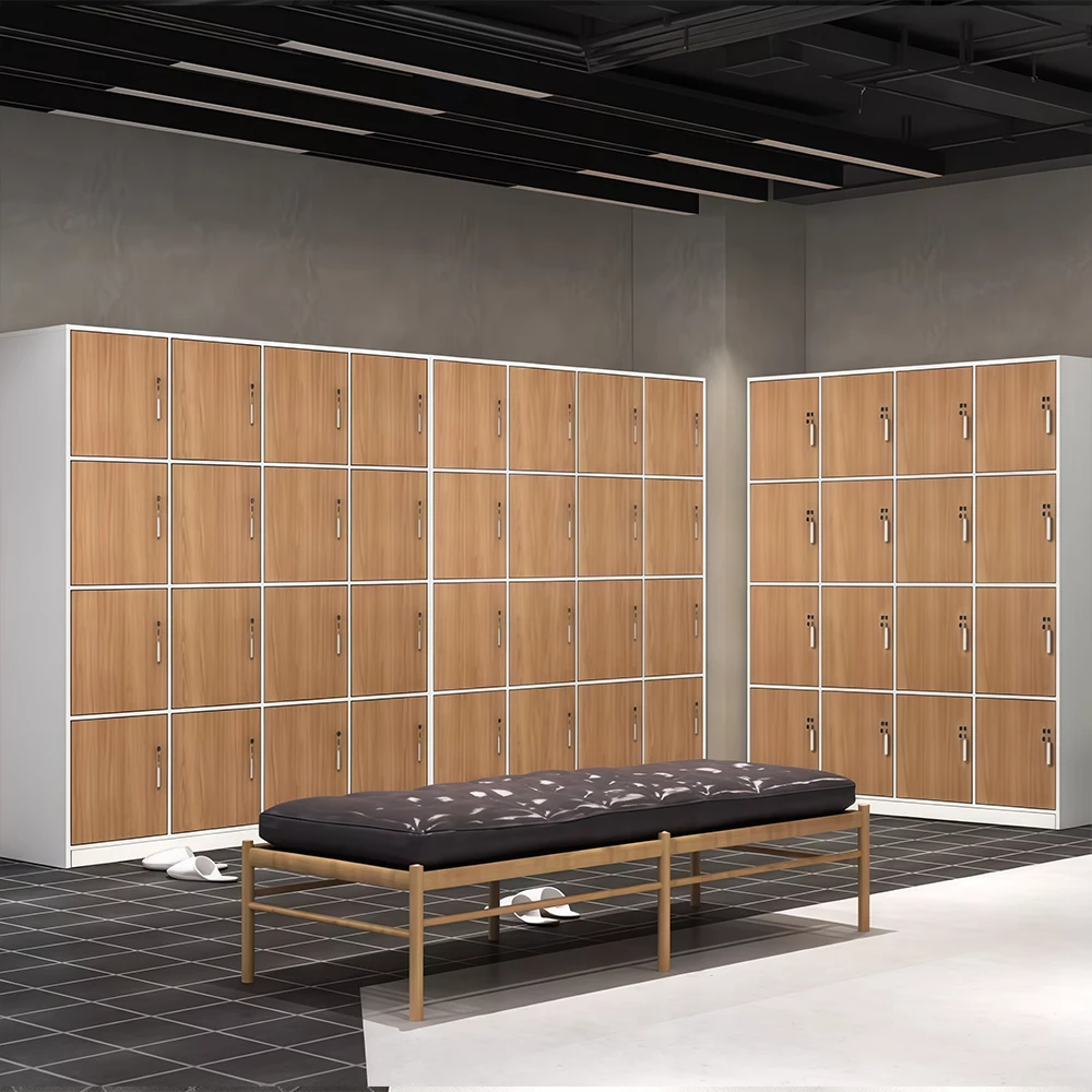 Bathroom Gym Wooden Locking Locker - image 2