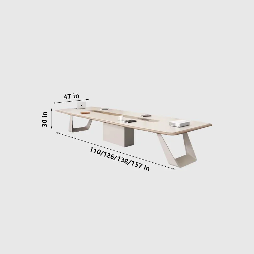 Modern Light Luxury Lacquer Conference Table - image 9