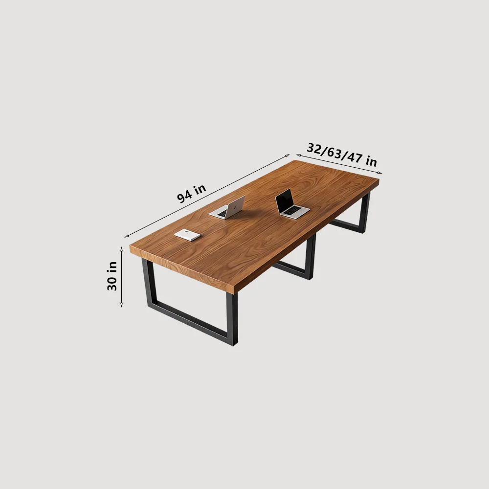 Modern Minimalist Solid Wood Conference Table - image 2