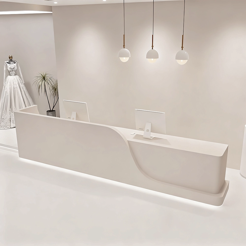 Rectangular Laminate Reception Desk - image 12
