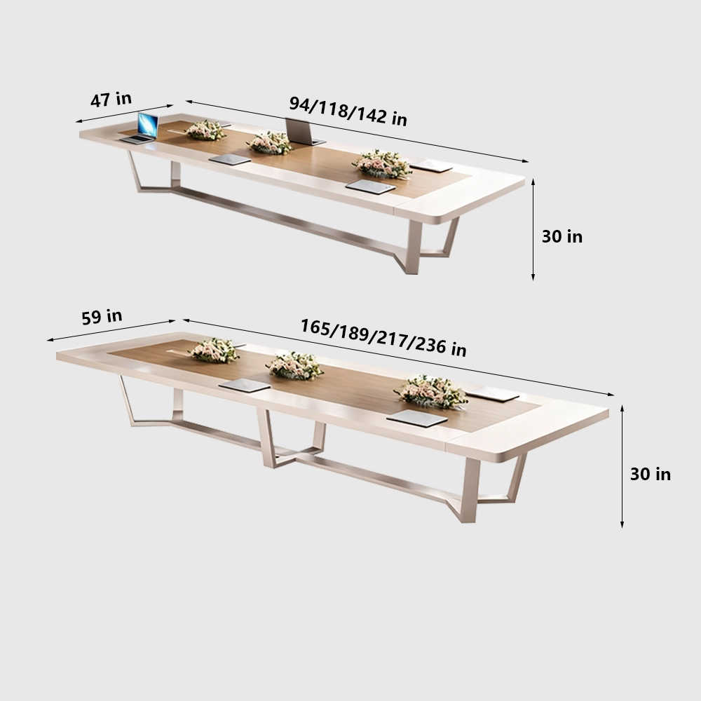 Contemporary Minimalist Office Conference Table - image 7