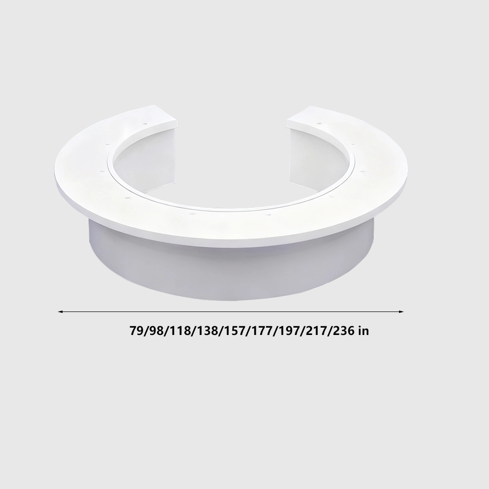 Creative Painted Round Conference Table - White - image 7
