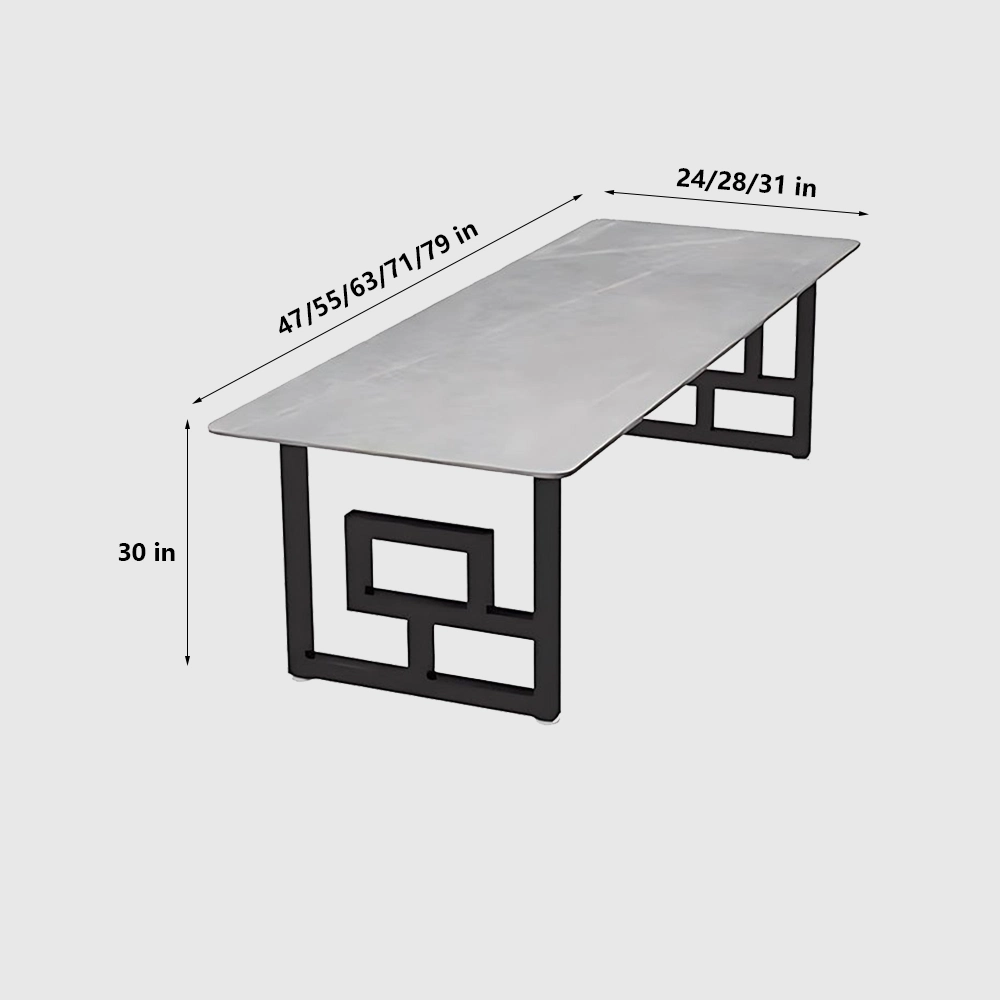 Elegant Nordic-Style Marble Conference Table - image 7