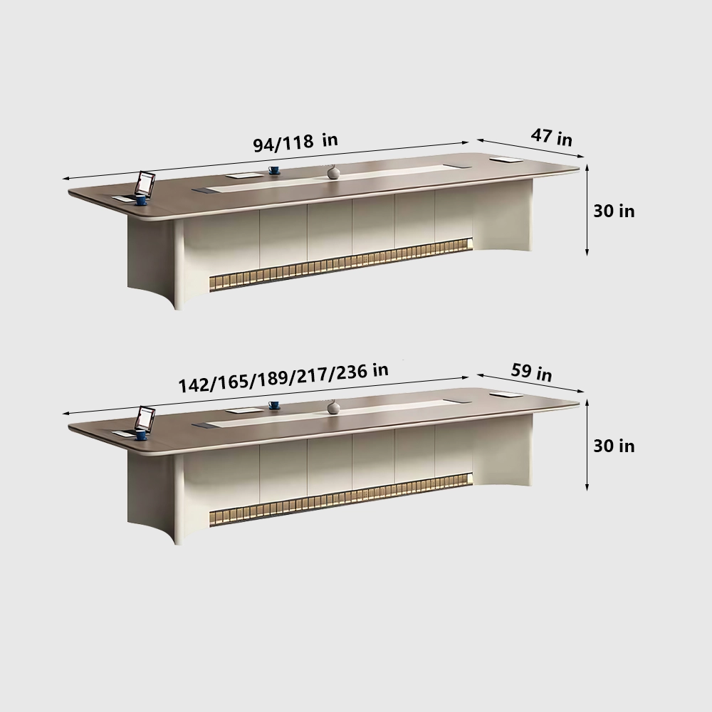 Elite Rectangular Lacquered Conference Table - Maoters - image 7