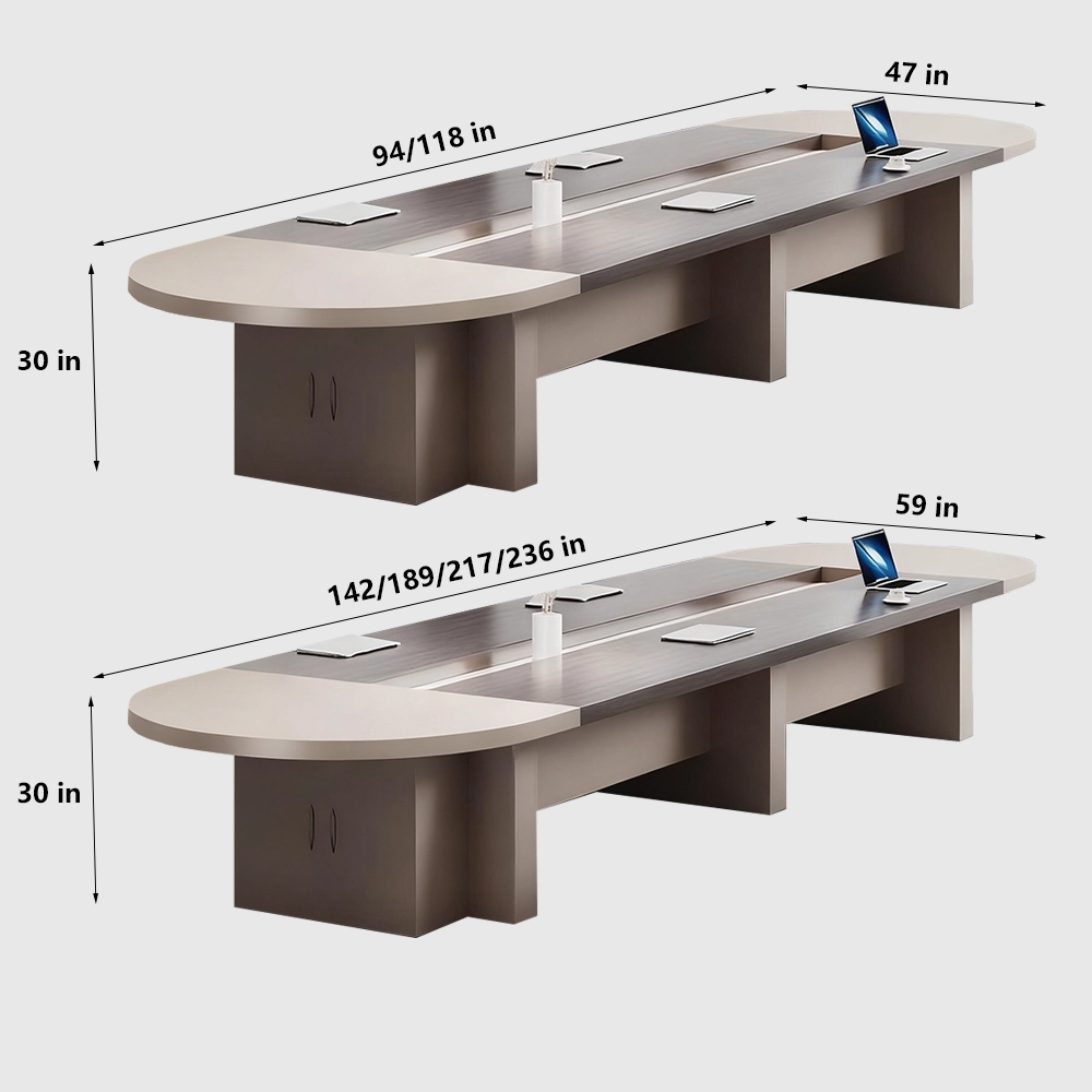 Light Luxury Conference Table - Simple Modern Oval - image 8